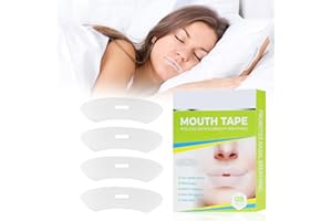 ROBOFUN Mouth Tape for Sleeping 120 Pièces, Bande Buccale pour Dormir, Respirants Adhésif Mouth Tape, Strips Pour Améliorer Le Ronflement Développez l’Habitude de Respirer Par la Bouche