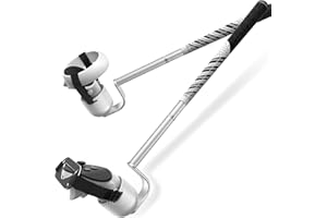 BRICOK VR Golf Club Attachment for Meta Oculus Quest3/2/Quest 3S,90 Degree,Unblock Signal Aluminium Alloy VR Golf Club Attachment 1:1 Molded Controller Adapter & Fixed Plate (Adjustable in length)