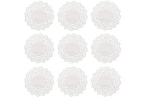 BESTOMZ 100 Stücke Tortenspitze Papier Weiß 5,5 zoll