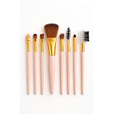 Busstier 8 Adet Makyaj Fır&ccedil;a Seti Profesyonel Fond&ouml;ten Pudra Allık Far Kaş Eyeliner Fır&ccedil;ası Yumuşak Kıllı G&uuml;nl&uuml;k ve Profesyon