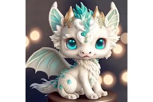 Starnearby DIY Diamond Painting Tierkreis-Zeichen Diamant Bilder Kits Crystal Art fur Malen Nach Zahlen Erwachsene 30 * 30 cm(Drache)