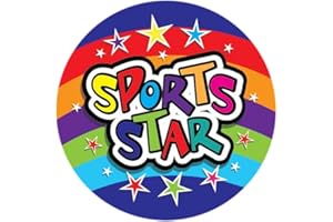SuperStickers Sports Star Stickers. 28mm. Pack of 125.