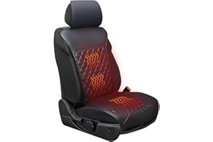 LUSRAIT Seat Cushion, Comfortable Seat Cover with Full Back Support, Universal Seat Cushion for Front Seat in Winter