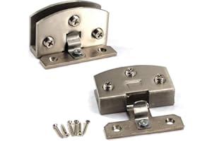 SEERAPHEE Charnière pour porte de douche en verre - En alliage de zinc - Avec clip de serrage