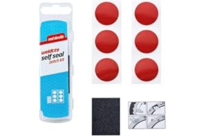 WELDTITE Red Devils Self Seal Bike Puncture Kit - Quick & Easy Fix Tyre Repair - 6 Patches & 1 Sandpaper
