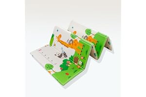 K IKIDO Tapis de Jeu pour Bébé, Tapis d'éveil, Tapis de Sol en Mousse Pliable,Imperméable et Antidérapant