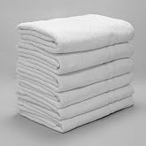 Burrito Blanco | Plain HOSTelry Towels STOX10 White | Towels 30 x 50 cm (+ Sizes Available) | Terry Cotton 100% 480 g/m&sup2; | Fa