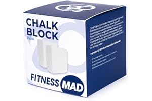 Fitness Mad Bloc de craie | Craie pour haltérophilie, escalade, gymnastique, crossfit, gymnastique et pole dance | Blocs de 56 g | 2 à 16 blocs disponibles