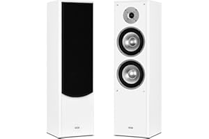 mohr 1 Paar Standlautsprecher SL10, Weiss Lautsprecherboxen, HiFi Klang zum günstigen Preis