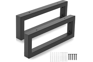 2 st Ben för bord 10 cm Höjd, Bordsben av järn, Skrivbordsben Metallben för möbler, Rektangulär struktur DIY Bordsfötter för soffbord, Vardagsrum Möbler Arbetsplan, L: 300 mm
