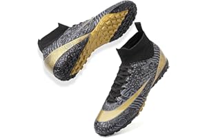 VTASQ Zapatos de Fútbol Hombre FG/AG Profesionales Alta Botas de Fútbol Niños Spike Aire Libre Atletismo Training Zapatillas de Fútbol Zapatillas de Deporte Entrenamiento