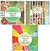 Produktbild trends4ever 3 x Vintage Scrapbooking Papier Motivblock Designpapier Bastelpapier - Insgesamt 108 Seiten - 54 Motive - Papiergewicht ca. 210 g/m² - 3 Blocks mit je 36 Seiten