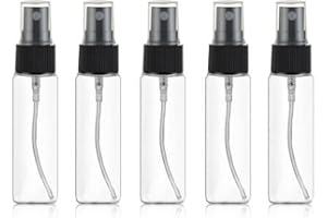 UOOOM 5 PCS 30 ml Flacone Spray di Viaggio Set Trasparente Vuota Plastica Atomizzatore Spray Bottiglia