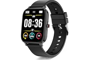 JUGEMAN Smart Watch for Men Women, 1.69"Touch Fitness Tracker with Heart Rate Sleep Monitor Smartwatch, Fitness Watch IP68 Waterproof 8 Sports Modes Activity Trackers Step Counter Watch for Android iOS