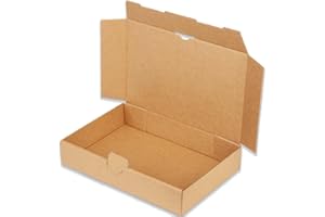 kartonprimus Maxibriefkartons 240 x 160 x 45 mm MB-3 braun Maxibrief Karton Faltschachtel stabil Versandkarton für Post DHL Versand DIN A5 Warensendung Büchersendung Versandschachtel (25 Stück)
