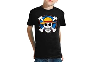 THE FAN TEE Camiseta de NIÑOS NIÑAS OP Manga Anime Pirata One Zoro Piece 030 11-12 Años