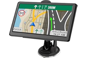 JIMTOUR Navigationsgerät für Auto LKW 2024 - GPS Navi 7 Zoll PKW LKW Navigation mit Europa UK 52 Karten, Lebenslang kostenloser Kartenupdates, Blitzerwarnung Spracheführung POI Fahrspurassistent