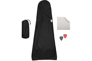 PURPLE HODO HODO Purple Guitar Dust Cover - Sun, Dust, Dirt, UV & Moisture Protection - Waterproof 420D Oxford Fabric with Silver Coating - Includes Microfibre Cloth, Storage Bag, Guitar Picks