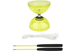 Will Like Diabolo med kullager, Diabolo-jongleringssats med Diabolo-pinnar, fritidsövning, perfekt för utomhussporter.