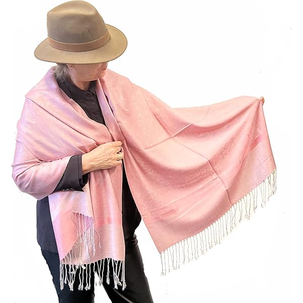 LORENZO CANA Damen Pashmina Schal - 50% Kaschmir 50% Wolle 70x180cm