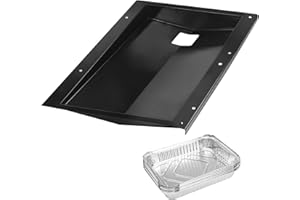 SafBbcue 69803 Fettwanne mit 10 Stück 6415 Auffangwanne, Aluminiumauskleidung, Tropfpfanne für Weber Spirit 210 und 220 Grills, hergestellt in 2013 und 2014, Spirit E-210 E-220 E-215 Spirit S-210