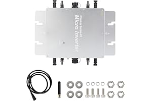 Jadeshay Wechselrichter, Solar Mikrowechselrichter MPPT Grid Tie Inverter mit WiFi Handy Überwachungssystem(WVC-1600W) für Balkonkraftwerk