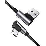 UGREEN USB C 90 Degree Cable 3A Right Angle Type C Quick Charge Lead Fast Charge Cord Compatible with Samsung S20 Note 20 Not