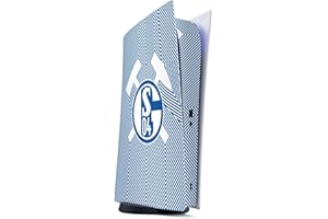 Skin kompatibel mit Sony Playstation 5 Digital Edition Folie Sticker Offizielles Lizenzprodukt FC Schalke 04 Bundesliga