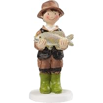 Super Idée Lot de 11 Cannes et Miniatures - Chaise et Filet de Pêche - Chapeau de Paille - Bol à Poisson - Décoration de Gâteau