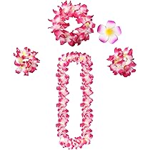 Feestkrans Hawaiiaanse Decoratie Krans Bloemkettingen Hawaii Rok Haarband Kettingarmbanden Gras Rok Feestkostuum Accessoires Voor Cheerleading Themafeesten Verjaardagsfeestjes (B Feestkrans Hawaiiaanse Decoratie Krans Bloemkettingen Hawaii Rok Haarband Kettingarmbanden Gras Rok Feestkostuum Accessoires Voor Cheerleading Themafeesten Verjaardagsfeestjes (B