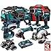 Price comparison product image Makita 18V LXT Cordless Li-Ion 8pcs Monster Kit DHR202 + DHP453 + DTD146 + DKP180 + DGA452 + DJV180 + DSS611 + DML185 With 4 x 5.0AH BL1850, DC18RD