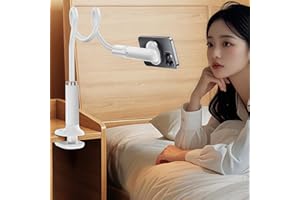nediea Schwanenhals Handyhalterung Bett für Magsafe, Flexibler Handy Halterung Bett, Magnetischer 35.43" Langer Arm, mit 360°Drehbarer Klemme, Kompatibel mit iPhone 16 15 14 13 12 Serie