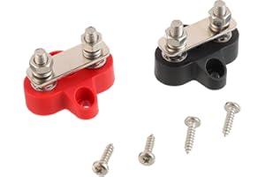 EPLZON M6 1/4" Terminal Stud Battery Terminal Block 12-48V DC Bus Bar for RV Truck Camper Boat