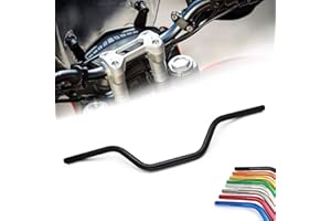 USTPO Motorrad-Lenker, 22 mm, universal, passend für CRF YZF KXF KLX RMZ DRZ KX RM YZ SX EXC XC 65 85 125 250 300 350 450 Dirt Bike ATV, Schwarz