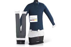CLEANmaxx Appareil de repassage automatique de chemises PRO avec accessoire pour pantalons | Remplace le fer à repasser, le défroisseur vapeur et le steamer | Idéal pour des chemises & pantalons