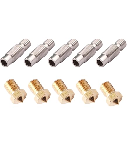 Jopto 5x Messing Zahnräder Für 3D-Drucker | MK7/MK8 Extruder, 40 Zähne, Inkl. 1,5mm Schlüssel
