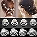 Bodhi2000® 12pcs Clear Crystal Swirl Hair Twists Coils Spirals Hair Pin Clip Accessories