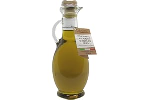 aBeiou. Huile de truffe noire 250ml, produit extra gourmet 100% italien, huile d'olive extra vierge aromatisée à la truffe noire, qualité supérieure, huile artisanale, végétalien végétarien, cadeaux