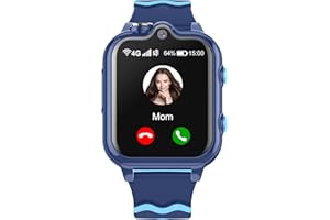 KROSTMING Reloj Inteligente Niño GPS y Llamadas Niña Smartwatch 4G WiFi Video Llamada SOS 2 Cámaras Impermeable SMS Despertador Cronómetro Modo Clase Rechazo Llamada Desconocida Música Video Reproductor Regalo