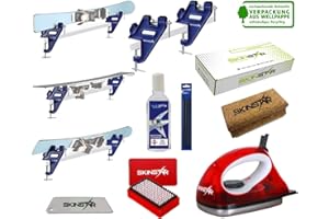 SkinStar Skiwax - Set di cera da sci Natural Starter Set per sci, 8 pezzi