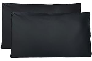 Par av örngott 100% ren bomull 40x70 CM, set om 2 sängkuddsöverdrag tillverkade i Italien, kuvertstängning, enfärgade, standa