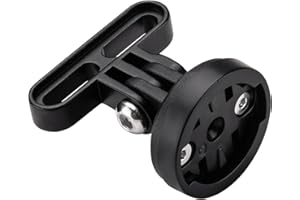 ROCKBROS Soporte Computadora de Bicicleta, Soporte para Manillar de Bicicleta Compatible con Garmin, Bryton, Soporte de Bicicleta Frontal para GPS, Cámara Deportiva, Luz Delantera