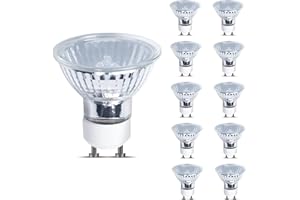 Bonlux 50W GU10 Lampada Alogena Dimmerabile Bianco Caldo 2700K 230V Lampadina Riflettore Lampadina Lampada Alogena 120° Halopar Faretto Confezione da 10