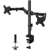 BONTEC Monitor Halterung für 13-32 Zoll Bildschirme, Höhenverstellbar Monitor Halterung 1 Monitor, VESA 75/100 mm, Neigbar Schwenkbar, Bildschirmhalterung, bis 8 kg
