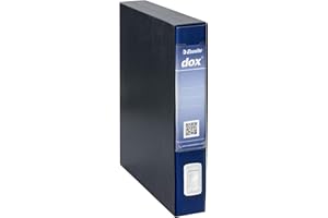 REXEL Esselte Dox 4 Raccoglitore a Leva, Formato Commerciale D5, Blu, 1 Pezzo