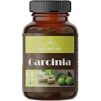 Naturevibe Botanicals Garcinia Cambogia Extract 60% HCA Capsule 1000mg - 60 Veg Capsules | Keto Friendly
