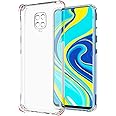 TheGiftKart Back Cover Case for Redmi Note 10 Lite/Note 9 Pro/Pro Max/Poco M2 Pro (Soft Silicone | Complete Camera Protection | Inbuilt Dust Plugs | Anti-Slip Grip | Transparent)