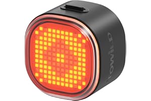 TOWILD TL08 Fanale Posteriore Bici Multicolore con Emoji Personalizzabile,Lampada Posteriore Bicicletta con Sensore di Frenata Sincronizzabile Fino a 30 Ore di Illuminazione IPX6 Luce Bici