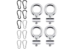 ANOTHEEE Awning Rail Stoppers - 6mm Awning Stops Caravan Accessories Equipment Campervan Camping Tent Motorhome Multi-Function Awning Rails Hooks Lifting Eye Nut Ring M4 Blocking Kit