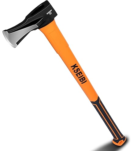 VTOOLS 15 Inch Carbon Steel Chopping Axe Hammer With Fiber Glass